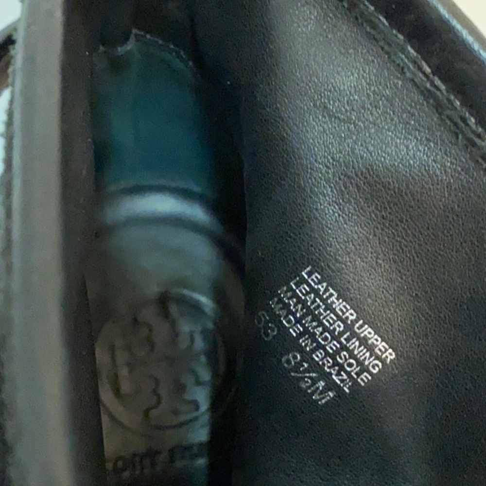 Tory Burch Pebble Leather Loafer Stiletto Booties - Picture 5 of 7